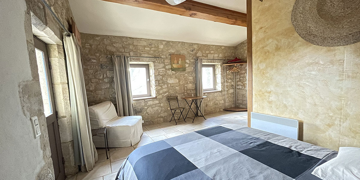 The third bedroom of our gîte in southern Ardèche