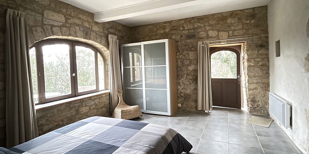 The fourth bedroom of our gîte in southern Ardèche